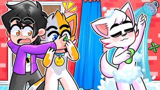 ¡GATITO ESPIA A SU NOVIA EN LA DUCHA 🙊😳 ¿NOS DESCUBRE 💖 SRJUANCHO MINECRAFT ROLEPLAY [upl. by Nobie]