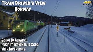 4K CABVIEW From Ål to Alnabru Freight Terminal in Oslo [upl. by Airdnaed]