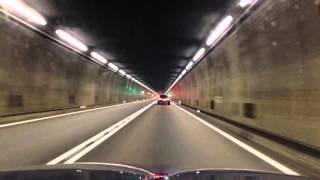 Gotthard tunnel  TIme lapse 17 km in 30 seconds [upl. by Fritzsche]