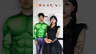 Hulk vs Wendseday Sound effect challenge beatbox tiktok [upl. by Aehtla]