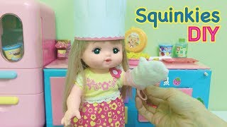 DIY Squishy Little Squinkies Food and Realistic Canned Pie Filling [upl. by Arlinda]