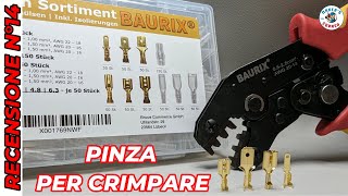 Pinza per connettori elettrici Baurix e kit puntalini capicorda [upl. by Linus339]