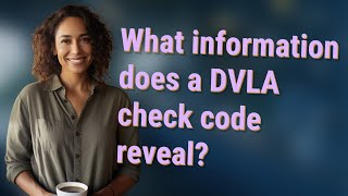 What information does a DVLA check code reveal [upl. by Tann]