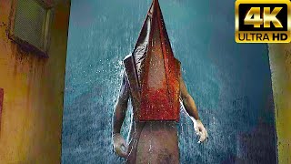 Silent Hill 2 Remake All Pyramid Head Scenes 4K [upl. by Anneuq]