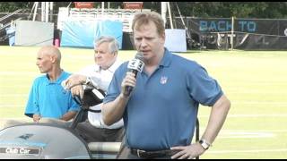 NFL Commissioner Visits Wofford College [upl. by Constancy]