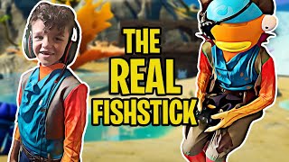 The Real Fishstick Fishstick Halloween 2020 Game Play 🐡🐠🐟 Fortnite Fishstick Halloween Costume [upl. by Ainig287]