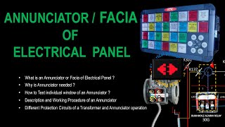 AnnunciatorFaciaAnnunciator amp Protection Circuit of a TransformerAnnunciator in electrical panel [upl. by Eiryk]