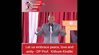 Let us embrace peace love and unity  DP Prof Kithure Kindiki attends AIC Church in Marsabit [upl. by Anelav]