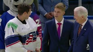 2023 Mens Worlds  Team USA Downs Host Finland 41 in Men’s Worlds Opener [upl. by Ardnoyek]