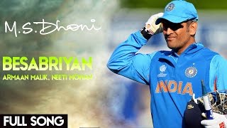 BESABRIYAAN Video Song mashup MSDhoni  Hindi Edited By Tej Varun [upl. by Thomsen172]