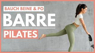 10 MIN PILATES amp BARRE Workout  Bauch Beine amp Po Zuhause  stärken formen straffen  Tina Halder [upl. by Werna]