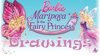 Barbie Mariposa and the Fairy Princess Drawings [upl. by Atil683]