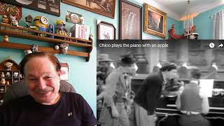 Marx Brothers Harpo amp Chico play the piano with an apple A Laymans Reaction [upl. by Martinelli]