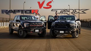 2024 RAPTOR R VS RAM TRX  اول مقارنه وتسارع في العالم [upl. by Leontina]