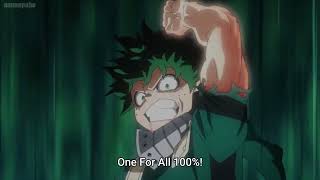 Dekus Rage One For All 100 Wyoming Smash Deku vs Tomura Shigaraki [upl. by Nolyag410]