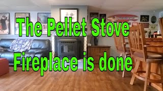 Unveiling Our Cozy New Pellet Stove Fireplace [upl. by Fraser]