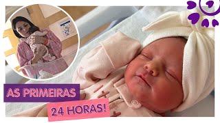 PRIMEIRAS 24 HORAS DA BABY REBECCA  FLÁVIA CALINA [upl. by Ahsilrac]