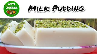 Milk Pudding in Tamil  How To Make Milk Pudding at Home  Eggless Milk Pudding  Anita Cookings [upl. by Fita]