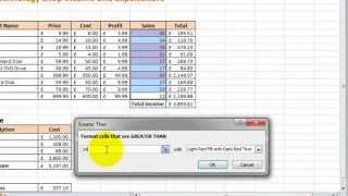 Excel 2010  Conditional Formatting [upl. by Neirual23]