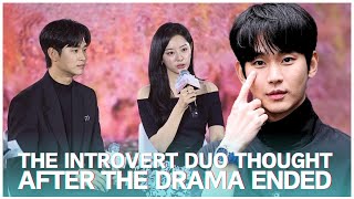 Kim Soohyun and Kim Jiwons react to the media after the drama Queen of Tears ended [upl. by Anined]