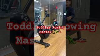 Why Is He So Good at the Rowing Machine 🚣🏻🛶 26MonthOld Toddler Rowing Master 😆🧸 [upl. by Asined]