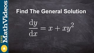 How to determine the general solution to a differential equation [upl. by Ecilahs]