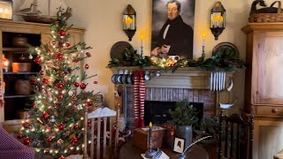 Colonial Christmas Home Tour Melanie Jenkins  PrimitiveAntiques [upl. by Naired]