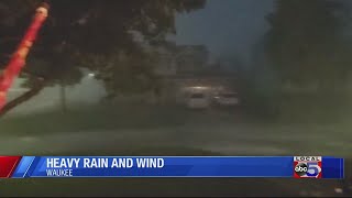 Heavy storms in Waukee [upl. by Ecnaret808]