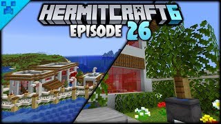 FINISHING The Modern Coastal Area  Hermitcraft 6 Minecraft Survival Lets Play  Episode 26 [upl. by Ludovika859]