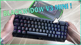 RAZER BLACKWIDOW V3 MINI HYPERSPEED 65  UNBOXING  AVIS [upl. by Arymat144]