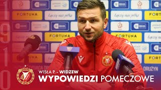 Wypowiedzi po meczu Wisła Puławy  Widzew Łódź 14 [upl. by Anilam]