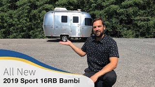 2019 Airstream Sport 16RB Bambi Walk Through Travel Trailer Small Light Weight Caravan Camper [upl. by Htebazil]