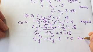 Maths GCSE Higher Paper 1 Q20 Simultaneous equations [upl. by Naejeillib]