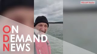 Local Resident Captures Footage of OIL SPILL in England [upl. by Seabrook891]