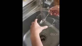 Non aerated water against a spoon [upl. by Nivart]