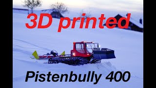 3d printed Pistenbully 400 110 scale [upl. by Ahsaz]