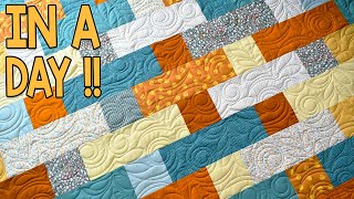 Stackabond  Fat Quarter Quilt Pattern  In A Day  Quick and Easy [upl. by Fitzger464]