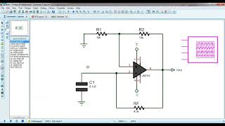 Simulation of Astable Multivibrator with OpAmp 741 [upl. by Kcirre886]