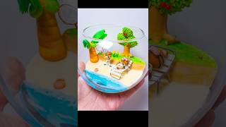 DIY Animal Crossing New Horizon Terrarium  Polymer clay [upl. by Haissi62]