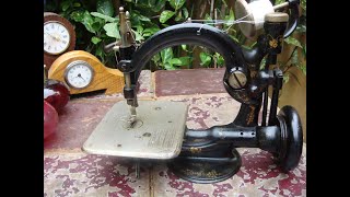 Old Vintage Antique Sewing Machine Wilcox Willcox amp Gibbs For Restoration Video [upl. by Jaquith]