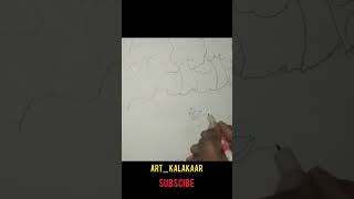 Cute बत्तख dwaring 🐥🐣🦆 mountain river tree easydrawing art shorts shortvideo ytshorts kids [upl. by Mushro]