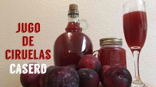 Jugo De CIRUELAS Casero  Homemade PLUMS Juice [upl. by Attiuqehs]