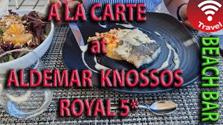 A La Carte at Beach BarampRestaurant  Aldemar Knossos Royal Beach Resort [upl. by Stauffer]