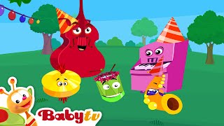 Drums Birthday Party in the Park 🎉🥁  Musical Instruments for Kids  Full Episode BabyTV [upl. by Edina]