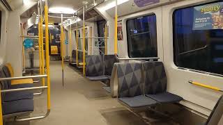 Sweden Stockholm Subway night ride from Hallunda to Norsborg [upl. by Ruford]