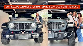 🤩Entregue este Jeep Wrangler Unlimited Rubicon 2024 en color Gris Ferroso a la Directora de KedmaMX🥳 [upl. by Dyraj]