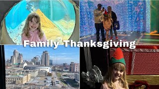 St Louis Union Station Aquarium Ropes Course Mini Golf Ferris Wheel  Thanksgiving With Family [upl. by Eugen]