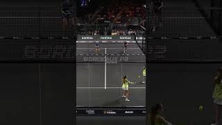 This point is INTENSE 😵😵  Padel Highlights bestofpadel [upl. by Aihsiek]