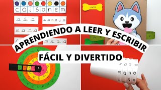 5 ACTIVIDADES DIVERTIDAS PARA ENSEÑAR A LEER Y ESCRIBIR FÁCIL  LECTOESCRITURA [upl. by Nnahtebazile]