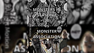 Monsters in Season 1 vs Monster Association Full [upl. by Eegnat660]